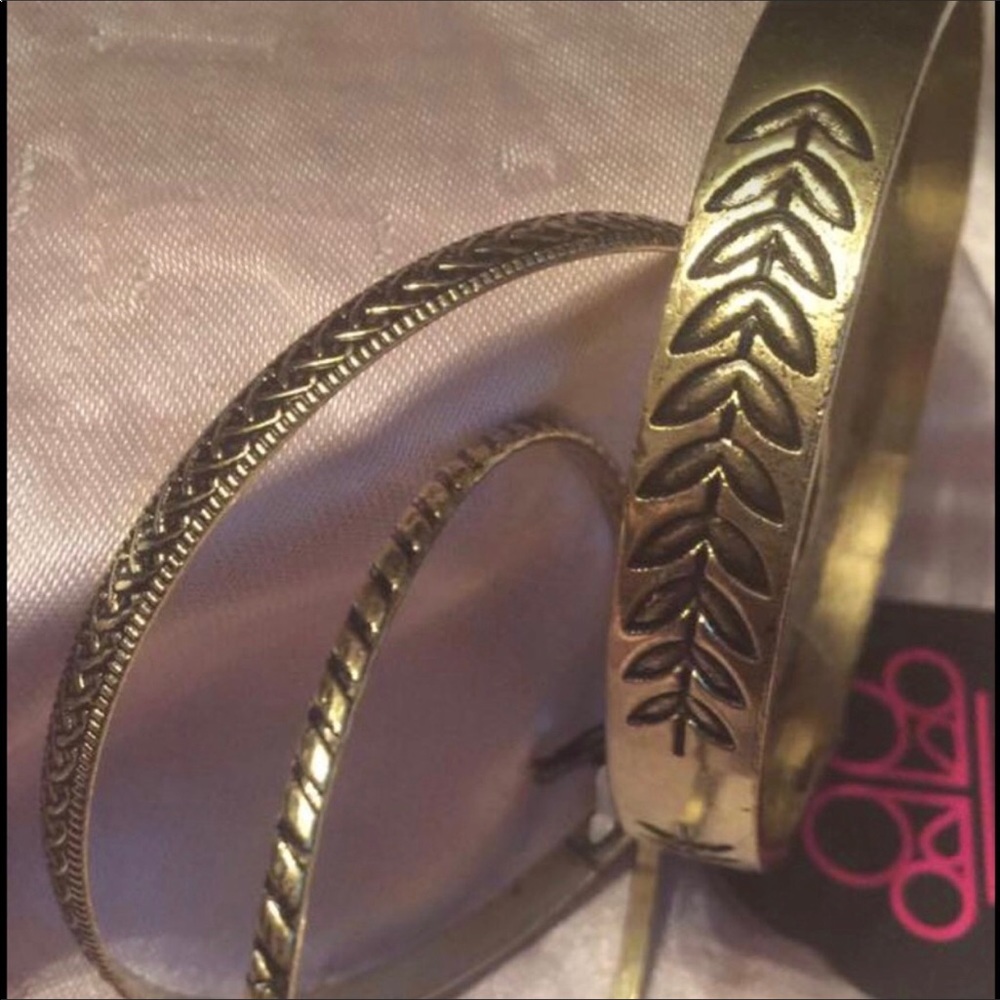 Gold Leaf Bangles
